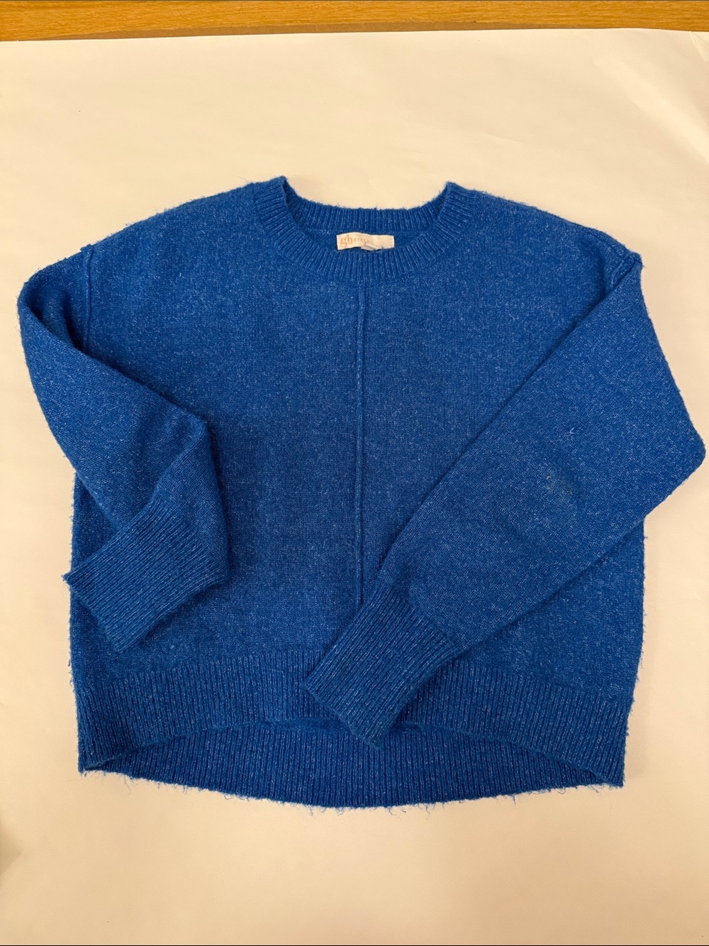 GB Girls Cozy Blue Crewneck Sweater